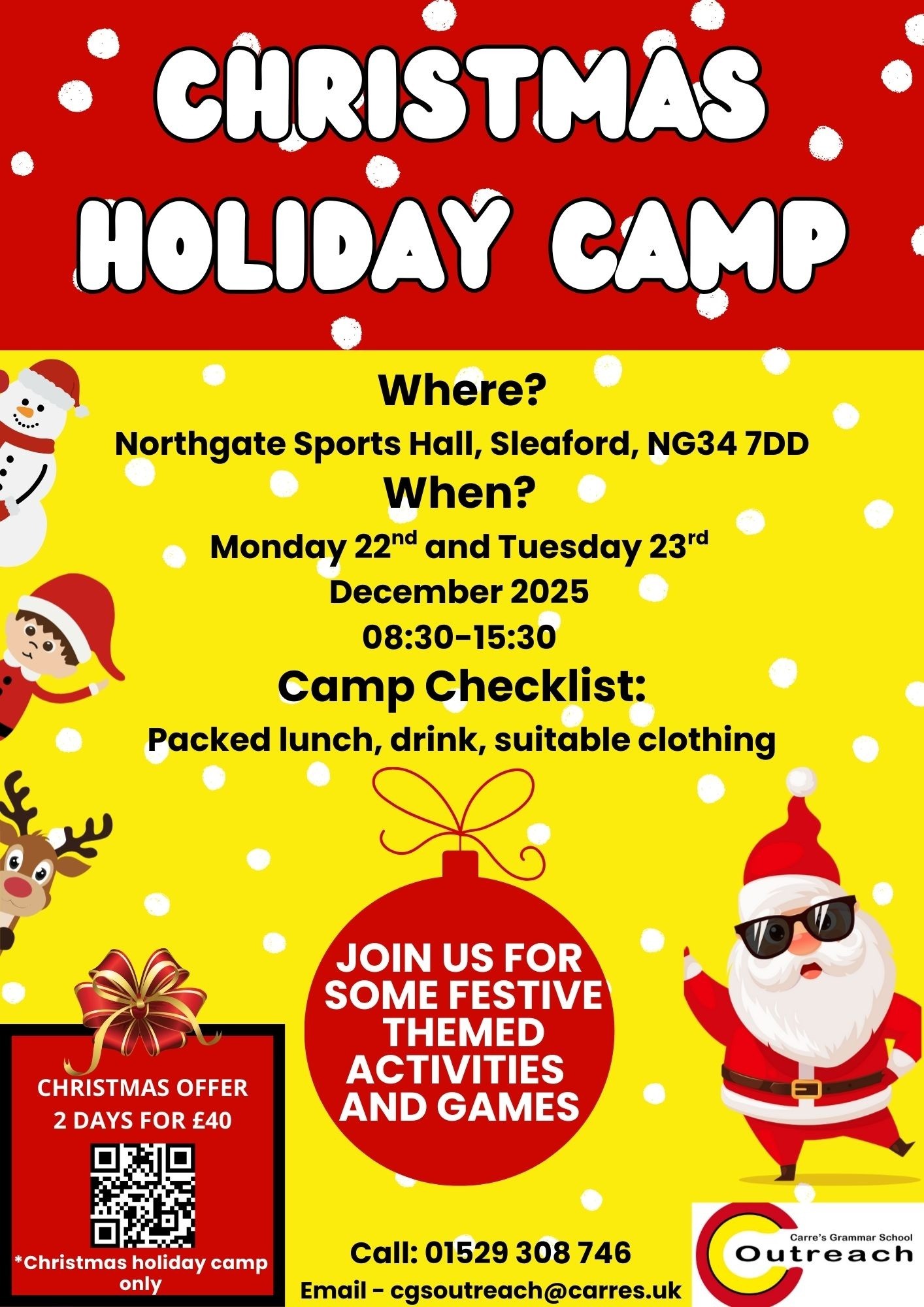 Christmas Holiday Camp Details