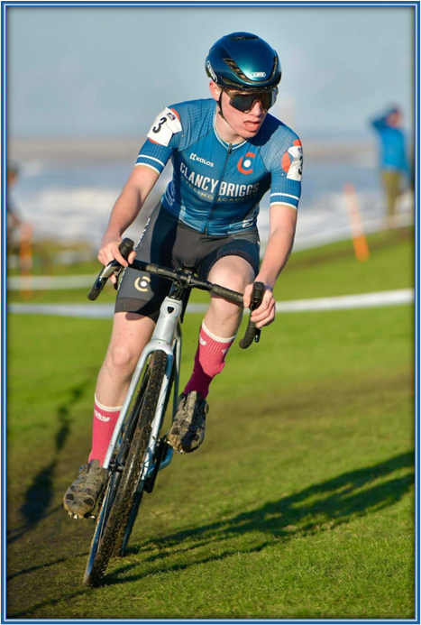 Student cycling