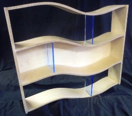 A photo of wavey shelves Wavey shelves